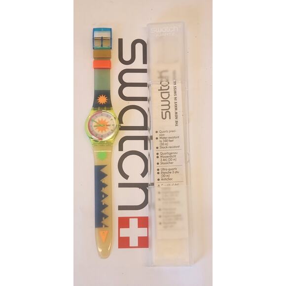 Swatch watch ARTIC STAR GJ108 1992 Standard Gents New old stock - Picture 6 of 6